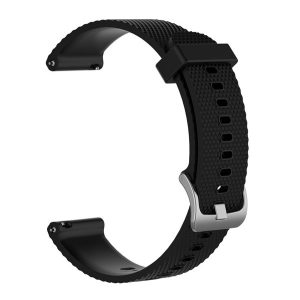 Pótszíj (egyedi méret, szilikon, rombusz) FEKETE Garmin Vivomove HR, Garmin Vivoactive 3