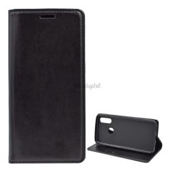   Tok álló, bőr hatású (FLIP, oldalra nyíló, asztali tartó funkció) FEKETE Oppo A31