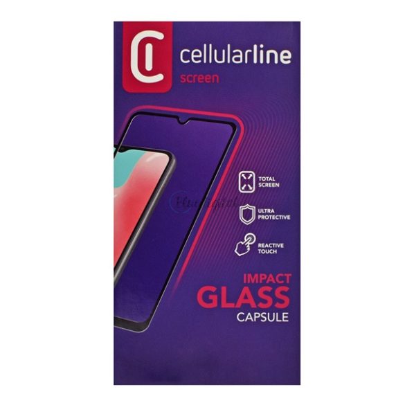 CELLULARLINE IMPACT GLASS CAPSULE képernyővédő üveg (2.5D, íves, karcálló, ultravékony, 0.2 mm, 9H) FEKETE Samsung Galaxy A12 (SM-A125F / SM-A127F), Samsung Galaxy A32 5G (SM-A326)