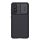 NILLKIN CAMSHIELD PRO műanyag telefonvédő (szilikon keret, közepesen ütésálló, kamera védelem, csíkos minta) FEKETE Samsung Galaxy S21 FE (SM-G990)