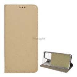   Tok álló, bőr hatású (FLIP, oldalra nyíló, asztali tartó funkció, rombusz minta) ARANY Xiaomi Mi 11 Ultra 5G