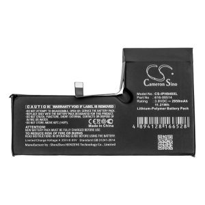 CAMERON SINO Li-Polymer akku (3.8V/2950mAh, Apple 616-00514 kompatibilis) FEKETE Apple iPhone XS 5.8