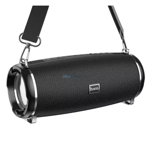 HOCO HC2 bluetooth hordozható hangszóró (v5.0, 2400mAh, kártyaolvasó, AUX kimenet, 5W) FEKETE