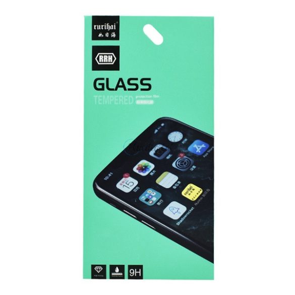 RURIHAI képernyővédő üveg (2.5D full glue, íves, teljes felületén tapad, karcálló, 0.3 mm, 9H) FEKETE OnePlus Nord CE 5G