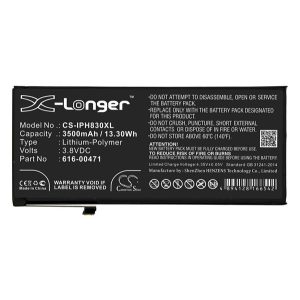 CAMERON SINO Li-Polymer akku (3.8V/3500mAh, Apple 616-00468 kompatibilis) FEKETE Apple iPhone XR 6.1