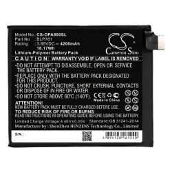   CAMERON SINO Li-Polymer akku (3.85V/4200mAh, Oneplus BLP761 kompatibilis) FEKETE OnePlus 8 5G