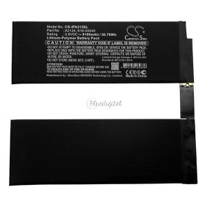 CAMERON SINO Li-Polymer akku (3.8V/8100mAh, Apple 616-00540 kompatibilis) FEKETE Apple IPAD Air 2019 (Air 3)