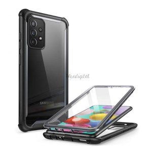 SUPCASE IBLSN szilikon telefonvédő (közepesen ütésálló, légpárnás sarok, műanyag előlap, akril hátlap) FEKETE Samsung Galaxy A72 4G (SM-A725F), Samsung Galaxy A72 5G (SM-A726F)
