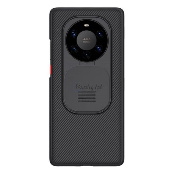 NILLKIN CAMSHIELD műanyag telefonvédő (szilikon keret,közepesen ütésálló,kamera védelem,csíkos) FEKETE Huawei Mate40pro+