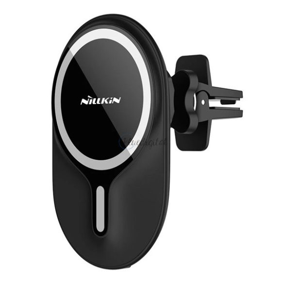 NILLKIN MAGROAD autós tartó (szellőzőre, mágneses, wireless, 10W, MagSafe) FEKETE