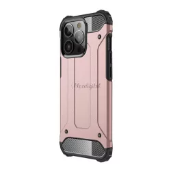   Defender műanyag telefonvédő (közepesen ütésálló, légpárnás sarok, szilikon belső, fémhatás) ROZÉARANY Apple iPhone 13 Pro