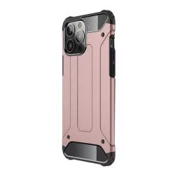   Defender műanyag telefonvédő (közepesen ütésálló, légpárnás sarok, szilikon belső, fémhatás) RÓZSASZÍN Apple iPhone 13 Pro Max