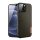 DUX DUCIS FINO szilikon telefonvédő (műanyag belső, közepesen ütésálló, rács minta) SÖTÉTZÖLD Apple iPhone 13 mini