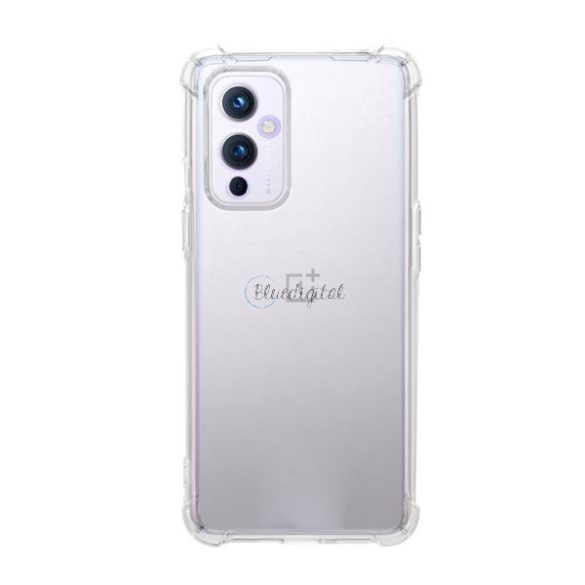 Szilikon telefonvédő (közepesen ütésálló, légpárnás sarok) ÁTLÁTSZÓ OnePlus 9