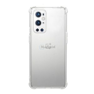 Szilikon telefonvédő (közepesen ütésálló, légpárnás sarok) ÁTLÁTSZÓ OnePlus 9 Pro