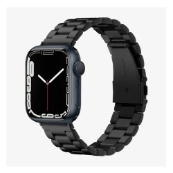   SPIGEN MODERN FIT pótszíj (egyedi méret, nagy, fém) FEKETE Apple Watch Series 1 42mm, Apple Watch Series 2 42mm, Apple Watch Series 3 42mm, Apple Watch Series 4 44mm