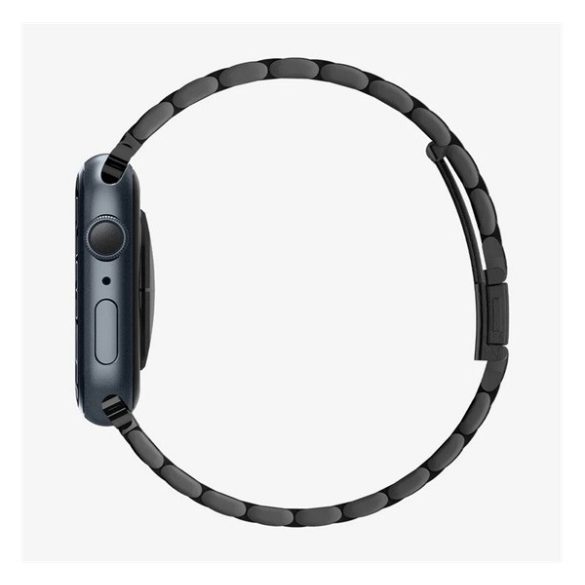 SPIGEN MODERN FIT pótszíj (egyedi méret, nagy, fém) FEKETE Apple Watch Series 1 42mm, Apple Watch Series 2 42mm, Apple Watch Series 3 42mm, Apple Watch Series 4 44mm