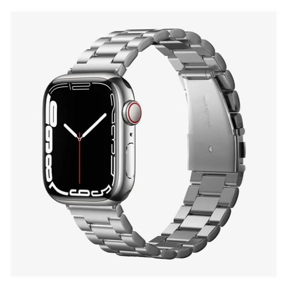 SPIGEN MODERN FIT pótszíj (egyedi méret, nagy, fém) EZÜST Apple Watch Series 1 42mm, Apple Watch Series 2 42mm, Apple Watch Series 3 42mm, Apple Watch Series 4 44mm, Apple Watch Series 5 44mm, Apple Watch Series 6 44mm, Apple Wa