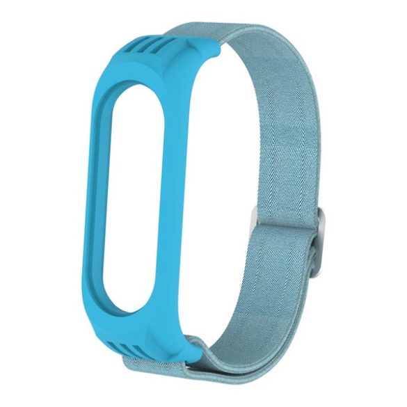 Pótszíj (egyedi méret, textil) VILÁGOSKÉK Xiaomi MI Band 3, Xiaomi MI Band 4, Xiaomi Mi Band 5, Xiaomi Mi Band 6