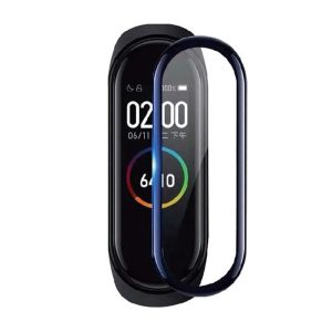 Kijelzővédő üveg (3D, 0.3mm, 9H) FEKETE Xiaomi Mi Band 6