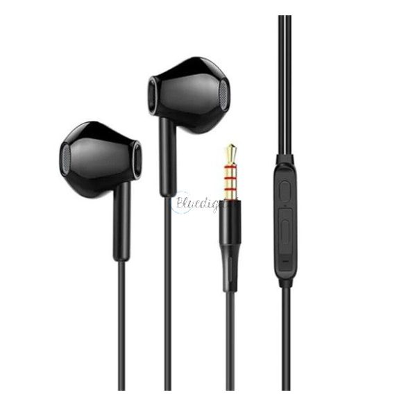 LENOVO XF06 fülhallgató SZTEREO (3.5mm jack, mikrofon, felvevő gomb, hangerőszabályzó) FEKETE Alcatel 1B (2022) OT-5031, Asus Zenfone 9, Xiaomi Redmi 10 (2022), Asus ROG Phone 6, Motorola Moto G