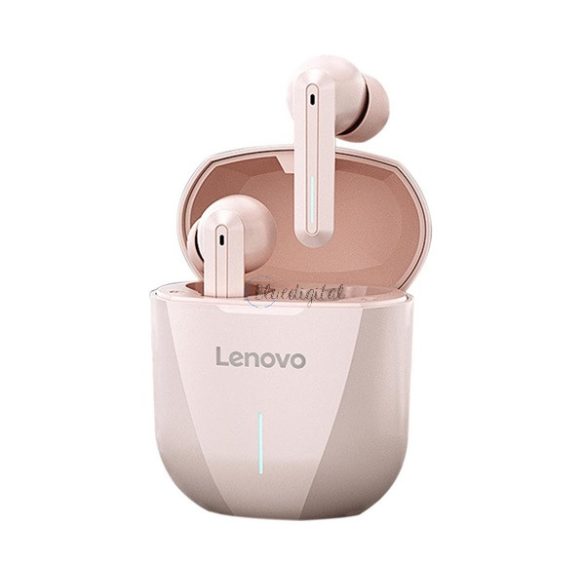 LENOVO XG01 bluetooth fülhallgató SZTEREO (v5.0, TWS, mikrofon + töltőtok) RÓZSASZÍN