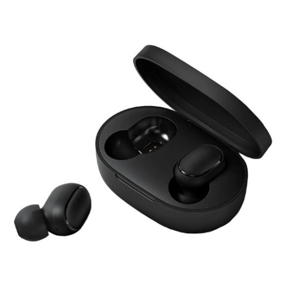 XIAOMI AirDots/EarBuds Basic 2S bluetooth fülhallgató SZTEREO (v5.0, TWS, extra mini + töltőtok) FEKETE