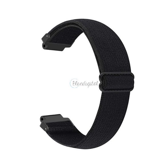 Pótszíj (egyedi méret, textil) FEKETE Garmin Forerunner 235, Garmin Forerunner 620, Garmin Forerunner 630, Garmin Forerunner 735XT, Garmin Forerunner 220, Garmin Forerunner 230