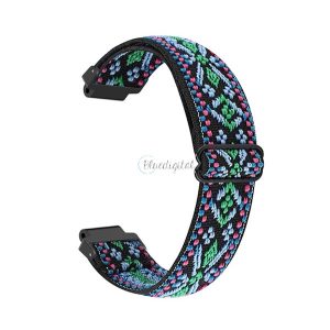 Pótszíj (egyedi méret, textil, szőtt minta) VILÁGOSZÖLD Garmin Forerunner 235, Garmin Forerunner 620, Garmin Forerunner 630, Garmin Forerunner 735XT, Garmin Forerunner 220, Garmin Forerunner 230