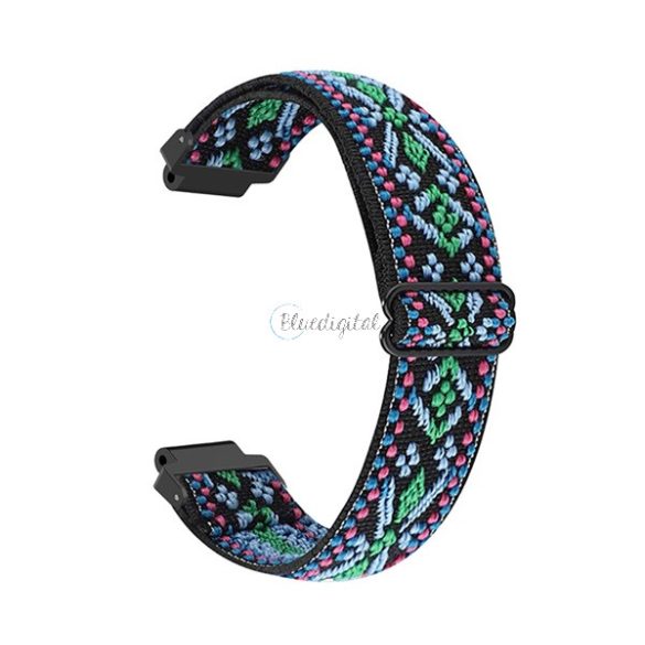 Pótszíj (egyedi méret, textil, szőtt minta) VILÁGOSZÖLD Garmin Forerunner 235, Garmin Forerunner 620, Garmin Forerunner 630, Garmin Forerunner 735XT, Garmin Forerunner 220, Garmin Forerunner 230