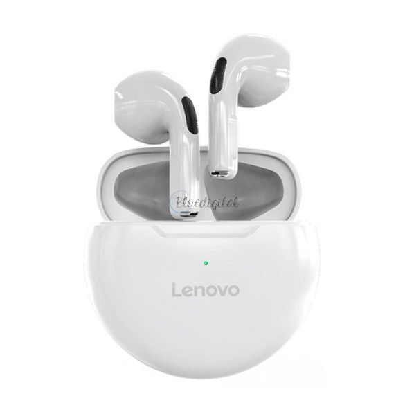 LENOVO HT38 bluetooth fülhallgató SZTEREO (v5.0, TWS, mikrofon, cseppálló, zajszűrő + töltőtok) FEHÉR Motorola Moto G42 (XT2233), Asus ROG Phone 6, Xiaomi Redmi 10 (2022), Asus Zenfone 9, Alc