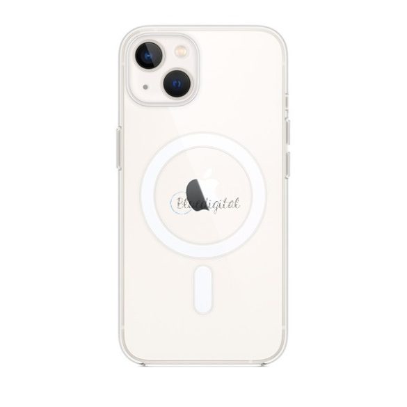 APPLE szilikon telefonvédő (Magsafe rögzítésű, mágneses) ÁTLÁTSZÓ Apple iPhone 13