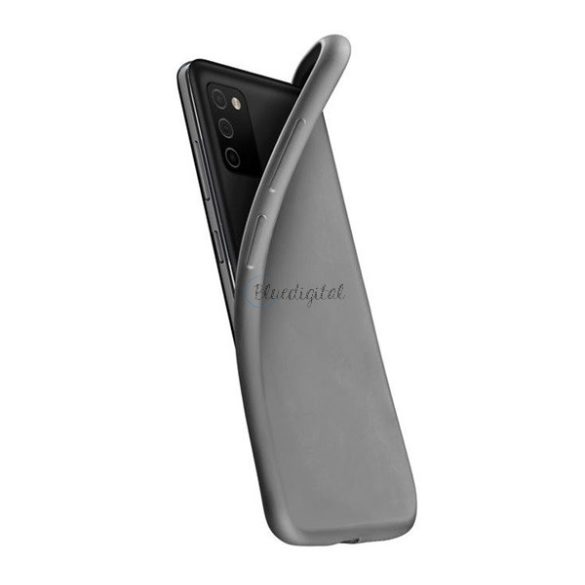 CELLULARLINE CHROMA szilikon telefonvédő (matt, mikrofiber plüss belső) FEKETE Samsung Galaxy A03s (SM-A037F)