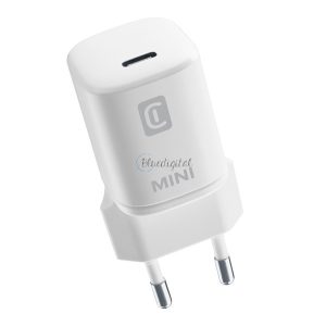 CELLULARLINE MINI hálózati töltő Type-C aljzat (20W, PD gyorstöltő FEHÉR