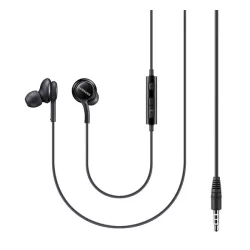   SAMSUNG fülhallgató SZTEREO (3.5mm jack, mikrofon, felvevő gomb, hangerőszabályzó) FEKETE