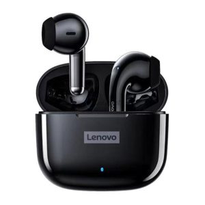 LENOVO LP40 bluetooth fülhallgató SZTEREO (v5.1, TWS, mikrofon, zajszűrő + töltőtok) FEKETE