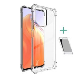   IMAK szilikon telefonvédő (közepesen ütésálló, légpárnás sarok + képernyővédő fólia) ÁTLÁTSZÓ Xiaomi 11T, Xiaomi 11T Pro