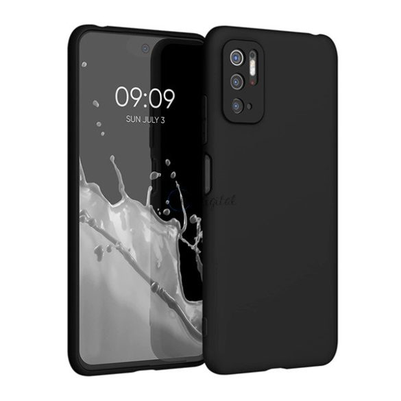 Szilikon telefonvédő (ultravékony) FEKETE Xiaomi Redmi Note 10 5G (Poco M3 Pro 5G)