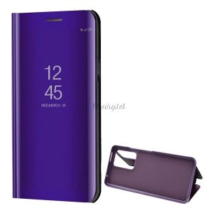Tok álló (aktív FLIP, oldalra nyíló, asztali tartó funkció, tükrös felület, Mirror View Case) LILA Xiaomi 11T, Xiaomi 11T Pro