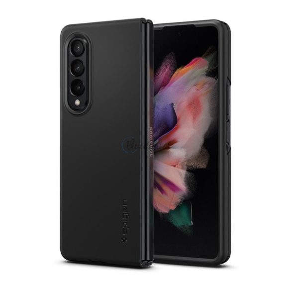 SPIGEN AIRSKIN szilikon telefonvédő (közepesen ütésálló) FEKETE Samsung Galaxy Z Fold3 5G (SM-F926)