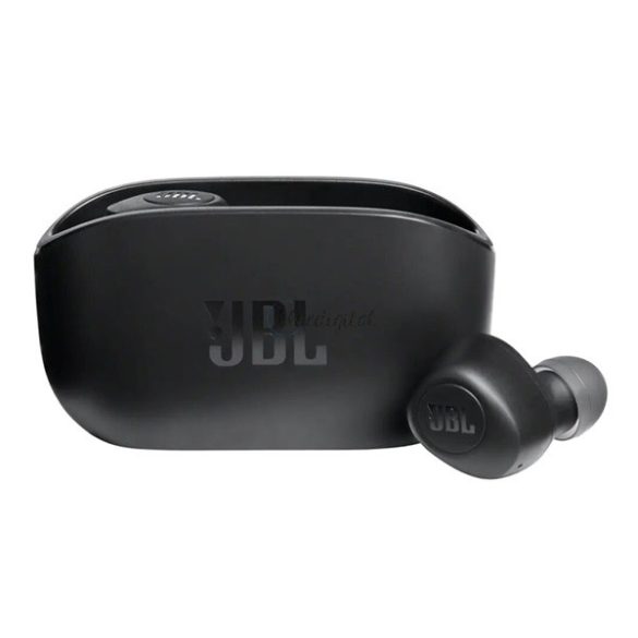 JBL WAVE 100 bluetooth fülhallgató SZTEREO (v5.0, TWS, extra mini + töltőtok) FEKETE