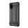 Defender műanyag telefonvédő (közepesen ütésálló, légpárnás sarok, szilikon belső, fémhatás) FEKETE Samsung Galaxy A03s (SM-A037F)