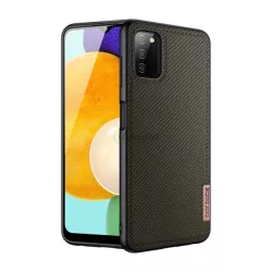   DUX DUCIS FINO szilikon telefonvédő (műanyag belső, közepesen ütésálló, rács minta) SÖTÉTZÖLD Samsung Galaxy A03s (SM-A037F)