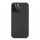 Szilikon telefonvédő (bőr hatású, kamera védelem, karbon minta) FEKETE Apple iPhone 13 Pro