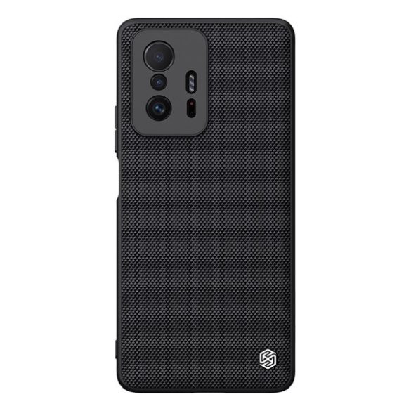 NILLKIN TEXTURED műanyag telefonvédő (érdes felület, közepesen ütésálló, szilikon keret, 3D minta) FEKETE Xiaomi 11T, Xiaomi 11T Pro