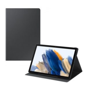 SAMSUNG tok álló, bőr hatású (aktív FLIP, oldalra nyíló, asztali tartó) SZÜRKE Samsung Galaxy Tab A8 10.5 WIFI (2021) SM-X200, Samsung Galaxy Tab A8 10.5 LTE (2021) SM-X205