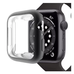   Szilikon keret (ütésálló) FEKETE Apple Watch Series 7 45mm