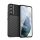 Szilikon telefonvédő (közepesen ütésálló, csíkos, dombor minta) FEKETE Samsung Galaxy S22 Plus 5G (SM-S906)