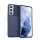 Szilikon telefonvédő (közepesen ütésálló, csíkos, dombor minta) SÖTÉTKÉK Samsung Galaxy S22 5G (SM-S901)