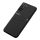 Műanyag telefonvédő (szilikon keret, közepesen ütésálló, beépített fémlemez, bőr hatású hátlap, csíkos minta) FEKETE Samsung Galaxy S22 Plus 5G (SM-S906)